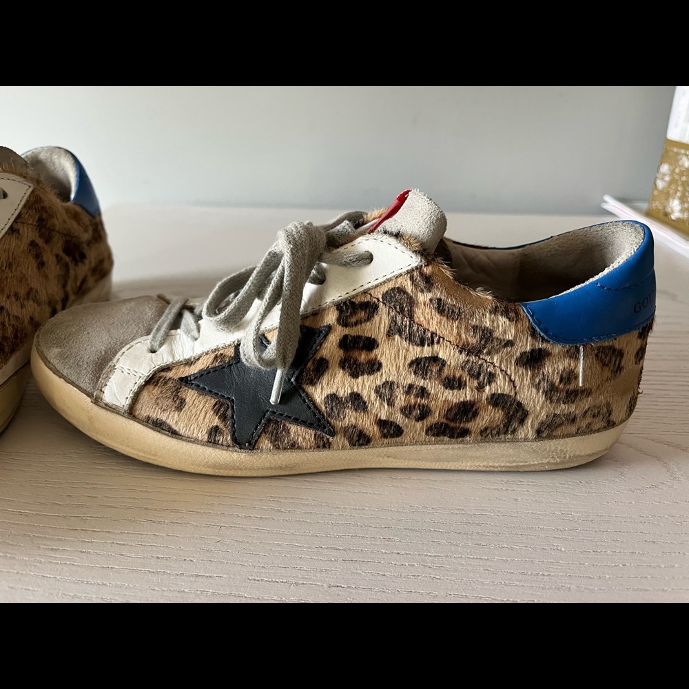 Golden Goose Superstar Leapord Sneakers